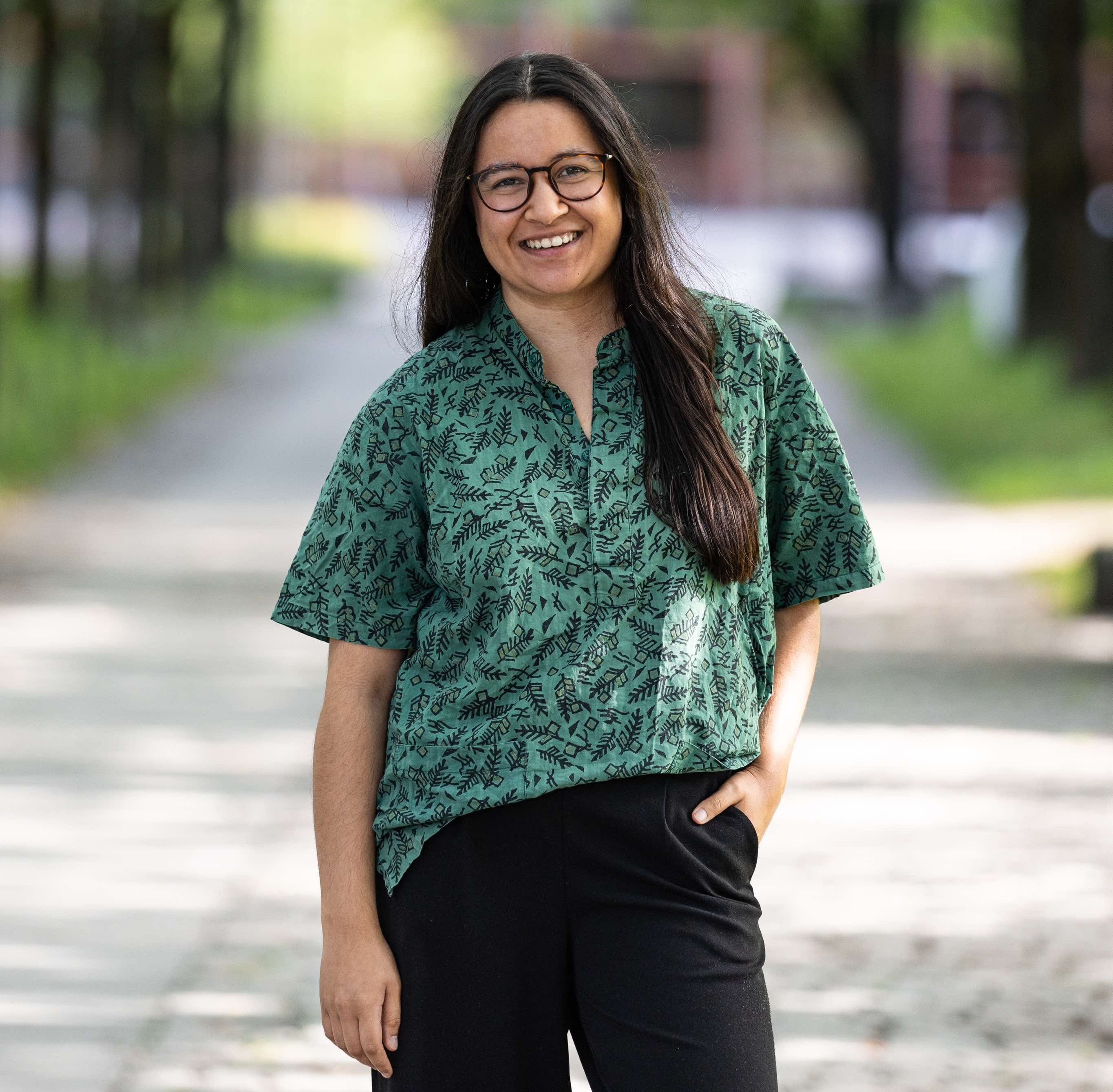 Portrettbilde av student Mitra Fagerli Rahman