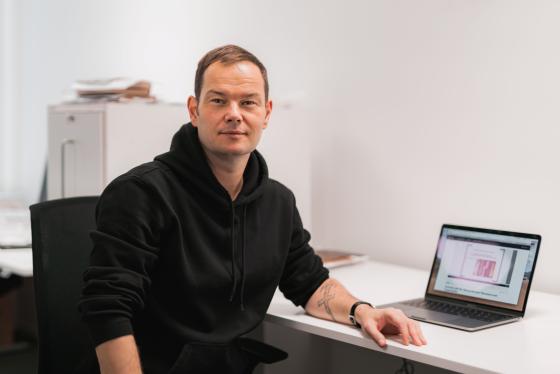 Portrettbilde av Jon Martin Larsen, stipendiat ved H&oslash;yskolen Kristiania