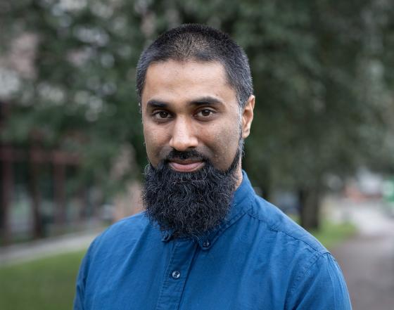 Portrettbilde av Zeshan Ullah Qureshi, stipendiat ved MF